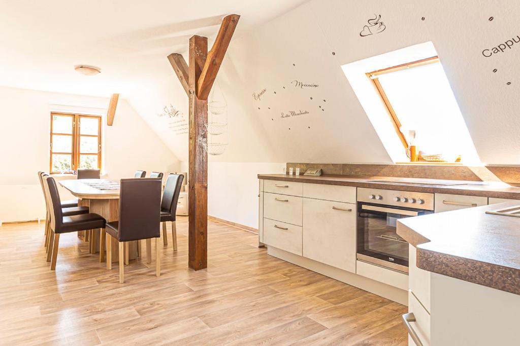 Ferienwohnung Am Walnussbaum Parchtitz Dış mekan fotoğraf